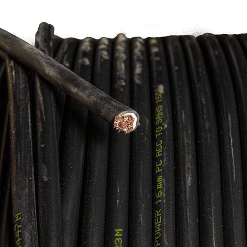 BLACK 16mm BATTERY CABLE 