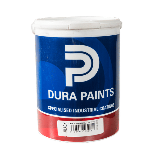 DURA QUICK DRY GLOSS ENAMEL BLACK 5Lt PAINT