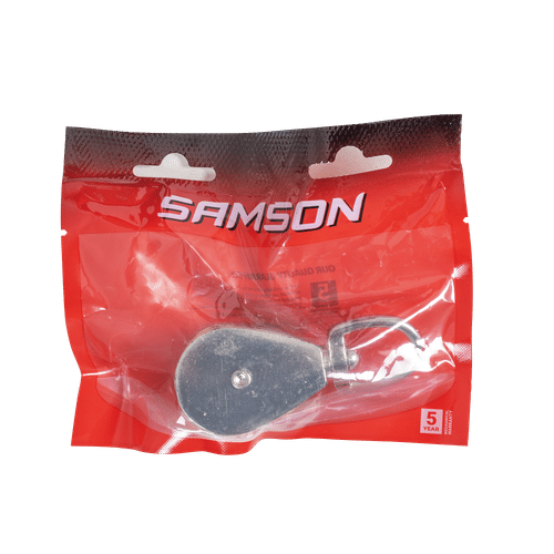 SAMSON BRASS PLATED DOUBLE 38mm SWIVEL PULLY 