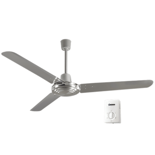 BRIGHTSAR 3 BLADE STAINLESS STEEL CEILING FAN