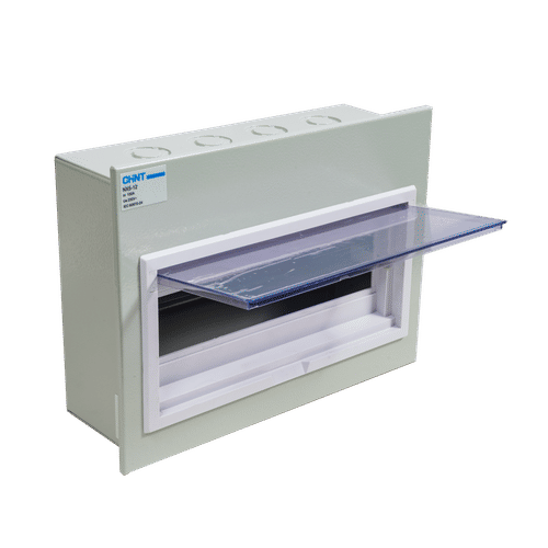 CHINT METAL FLUSH GREY 12 WAY DISTRIBUTION BOARD