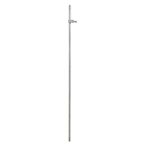 GALVANISED 1.2mx16mm 4Ft EARTH ROD WITH CLAMP