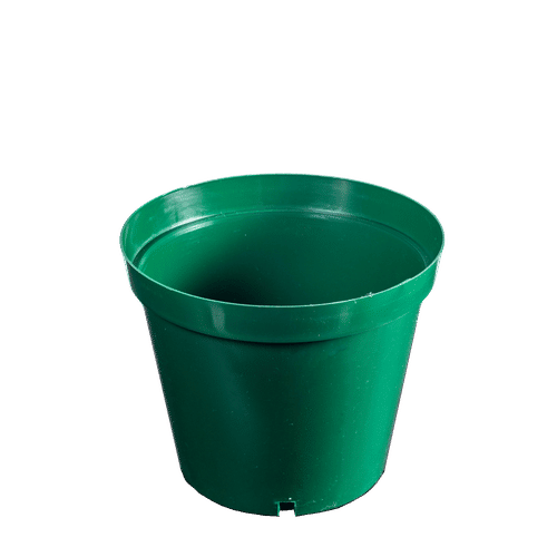 ROUND PLASTIC GREEN 15cm PLANT POT