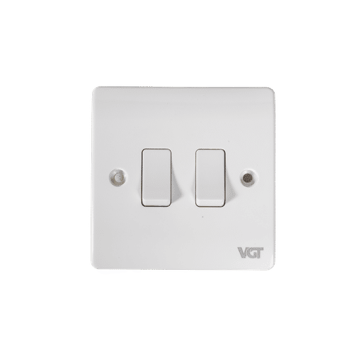 VGT 2 GANG 2 WAY FLUSH SWITCH