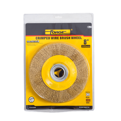 FORGE CRIMPED 200mm WIRE WHEEL BRUSH