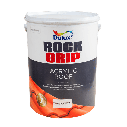 ZimZone. DULUX ROCKGRIP ACRYLIC TERRACOTA 5Lt ROOF PAINT
