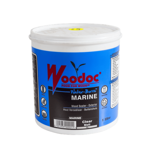 WOODOC WATER-BORNE MARINE MATT CLEAR 1Lt WOOD SEALER
