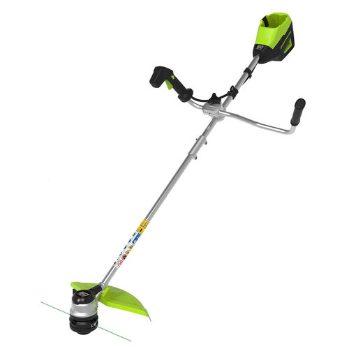 GREEENWORKS 40v BIKE HANDLE BRUSHCUTTER WITH BATTERY + CHARGER