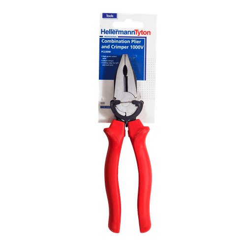 HELLERMANN TYTON 1000v ELECTRICIAN PLIERS WITH CRIMPER