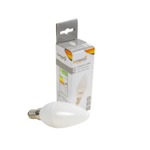SYNERJI COOLWHITE NON-DIMMABLE C37 E14 4.2w LED LAMP