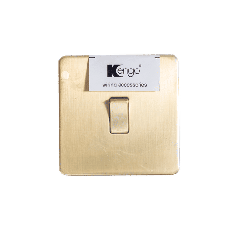 KENGO SATIN BRASS 1GANG 2WAY SWITCH