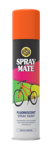 SPRAYMATE FIRE ORANGE 250ml FLOURESCENT SPRAY PAINT
