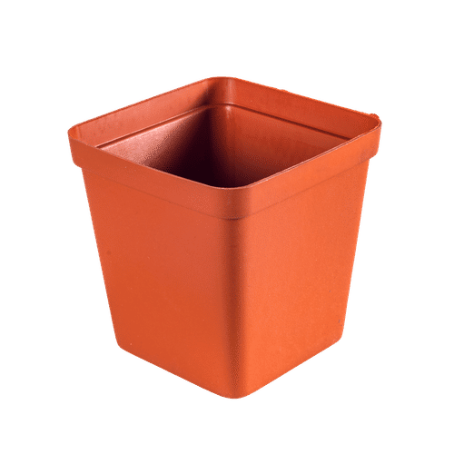 SQUARE PLASTIC TERRA 9cm PLANT POT