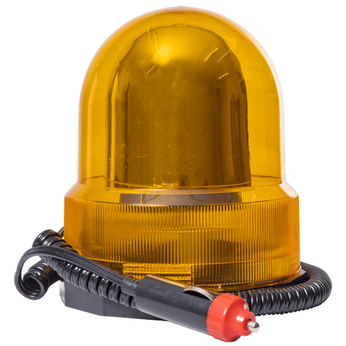 AMBER MAGNETIC BASE 12v REVOLVING LIGHTS 