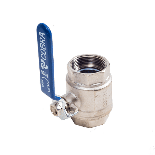 COBRA NIKEL PLATED FxF 40mm BALL VALVE