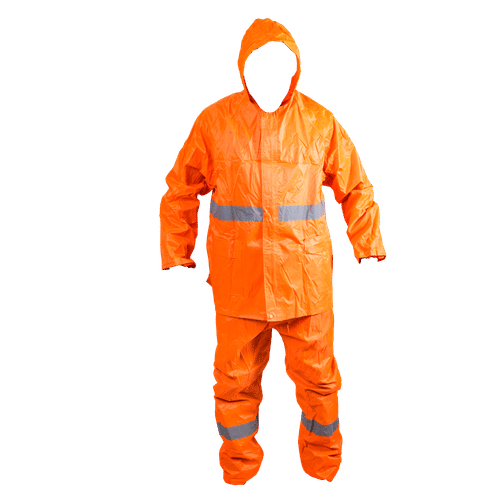 HI-VISIBILITY ORANGE X LARGE RAINSUIT