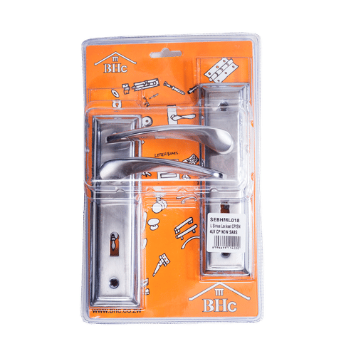 BHC SIRIUS SATIN NICKEL CHROME PLATED 4 LEVER LOCKSET
