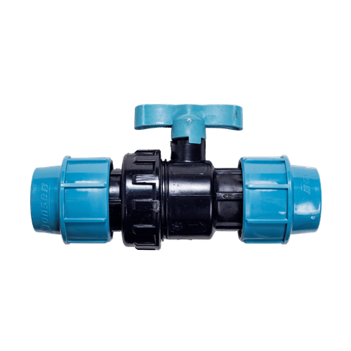 HDPE 63mm DOUBLE UNION BALL VALVE