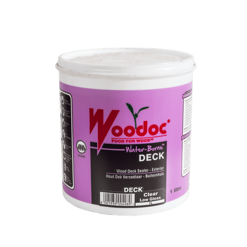 WOODOC WATER-BORNE LOW GLOSS CLEAR 1Lt WOOD DECK SEALER