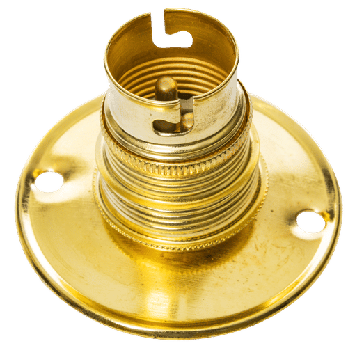 BRASS BATTEN BC PVC INSERT LAMPHOLDER