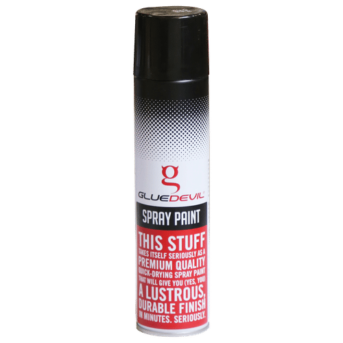 GLUEDEVIL HEAT RESISTANT MATT BLACK 300ml SPRAY PAINT