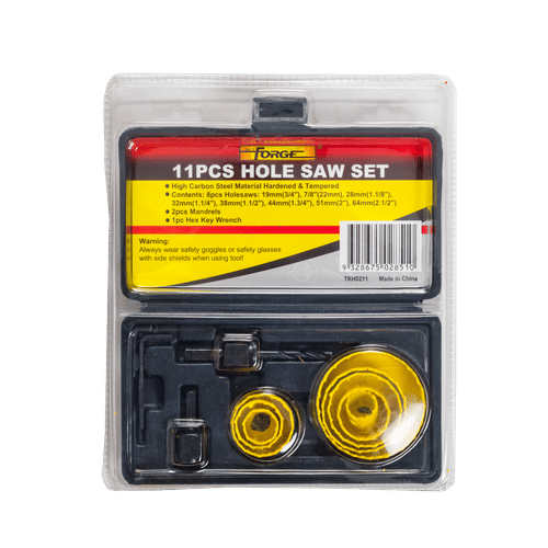 FORGE 19x64mm 11 PIECE HOLESAW SET