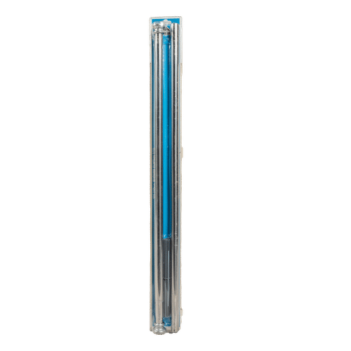 LARGE SILVER 1050-2400mm SHOWER CURTAIN ROD