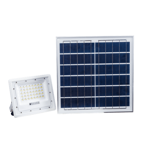 SYNERJI DAYLIGHT 50w SOLAR FLOODLIGHT + 16w  SOLAR PANEL & REMOTE