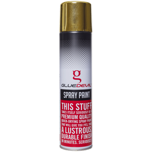 GLUEDEVIL METALLIC RICH PALE 300ml SPRAY PAINT