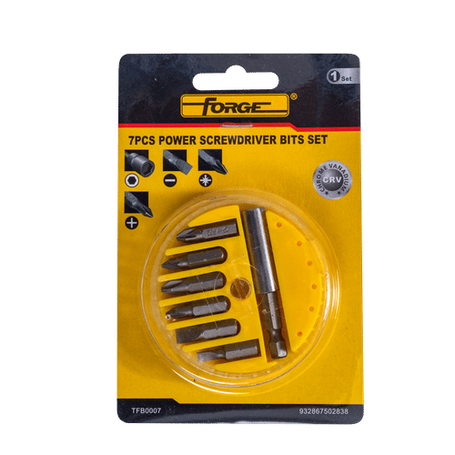 FORGE 7 PIECES POWER SCREWDRIVER BIT SET