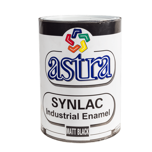 ASTRA SYNLAC INDUSTRIAL ENAMEL MATT BLACK 5Lt PAINT