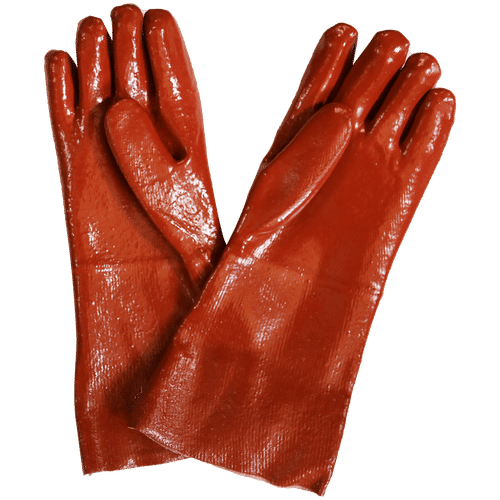 FORGE PVC BROWN/RED 30/35cm MEDIUM GLOVES