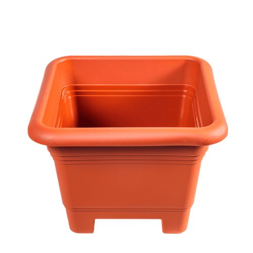 SQUARE PLASTIC TERRA 22cm PLANT POT