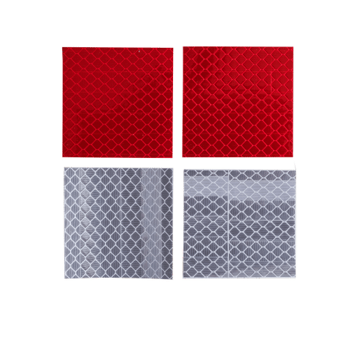RED & WHITE SQUARE REFLECTOR