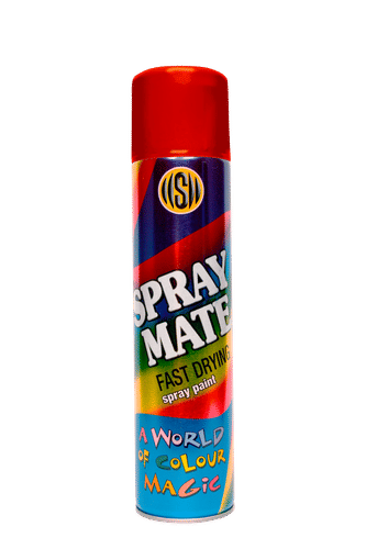 SPRAYMATE FAST DRYING SIGNAL RED 250ml SPRAY PAINT