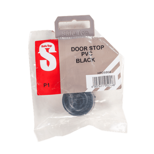 SAFETOP PVC BLACK DOOR STOP