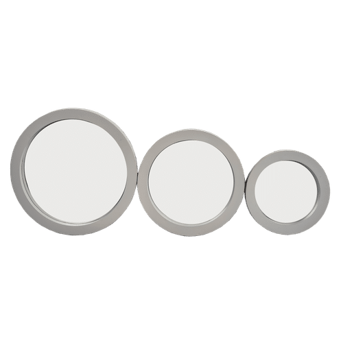 HOMEQUIP BUBBLE GREY MIRROR SET