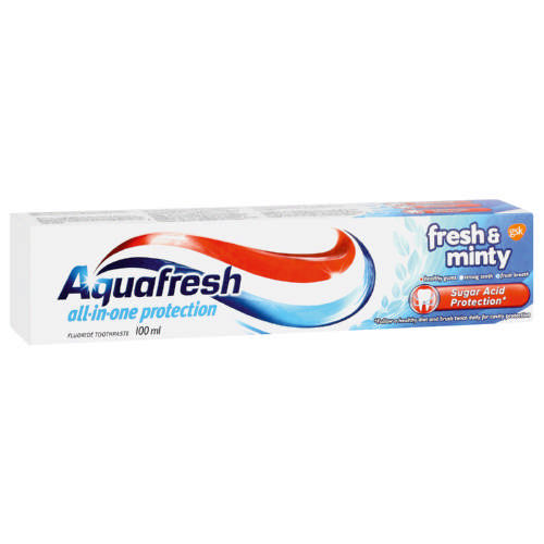 AQUAFRESH TOOTHPASTE FRESH & MINTY 100ML