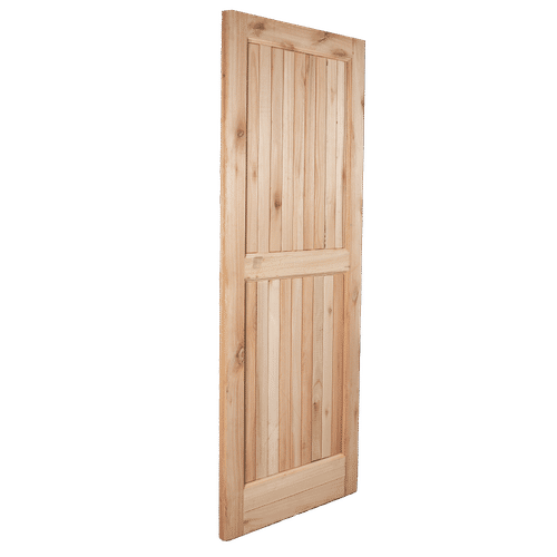 SALIGNA FULL HEIGHT FRAMED LEDGED AND MOULDED DOOR 