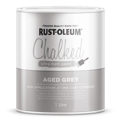 RUSTOLEUM CHALKED BRUSH AGED GREY 1Lt PAINT
