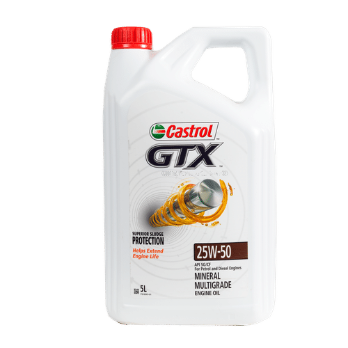 CASTROL PETROL GTX 25W-50 5Lt ENGINE OIL
