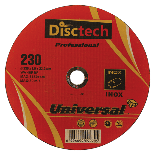 DISCTECH 230x1.9x22.2mm STEEL CUTTING DISC