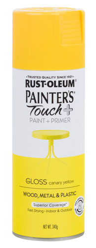 RUSTOLEUM PAINTER'S TOUCH + CANARY YELLOW 340g SPRAY PAINT