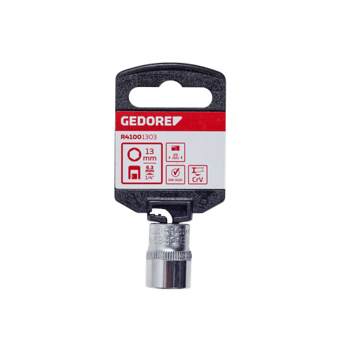 GEDORE RED ¼" DRIVE 13mm HEX SOCKET