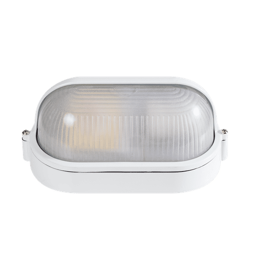 RADIANT ES WHITE 60w 260x155mm OVAL BULKHEAD FITTING