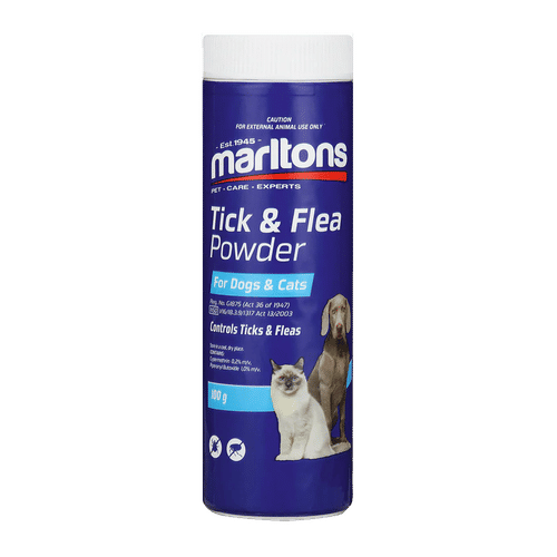 MARLTONS TICK AND FLEA POWDER FOR CATS & DOGS
