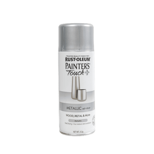 RUSTOLEUM PAINTERS TOUCH 340g METALIC ASH SILVER SPRAY PAINT