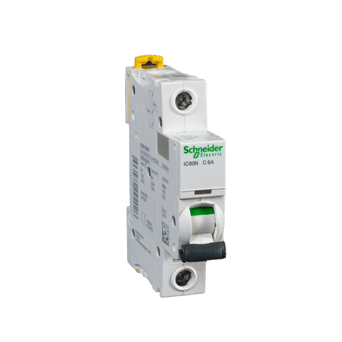 SCHNEIDER ACTI9 1 POLE CURVE C 6ka 6a MCB