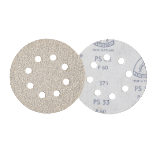 KLINGSPOR 8 HOLE 60 GRIT 125mm SELF FASTENING DISC