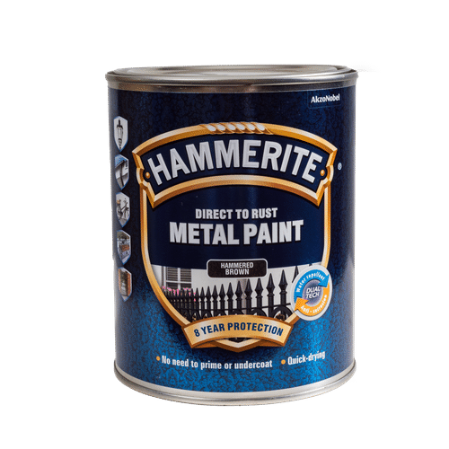 DULUX HAMMERITE HS BROWN 1Lt METAL PAINT